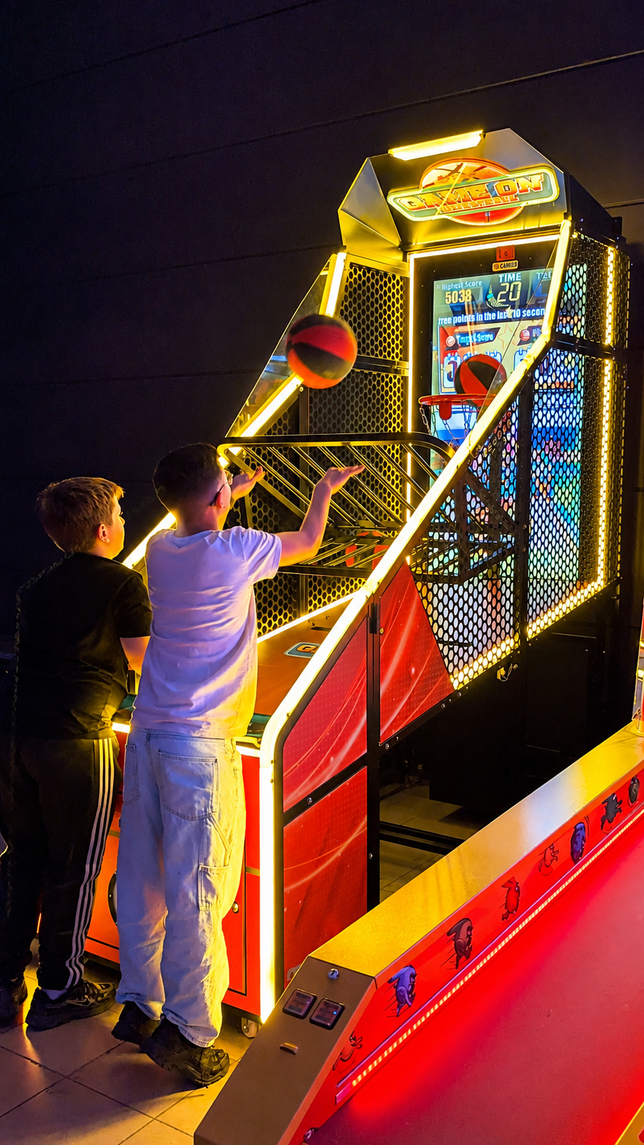 Borne de jeu d'arcade de basketball ZoneO.be